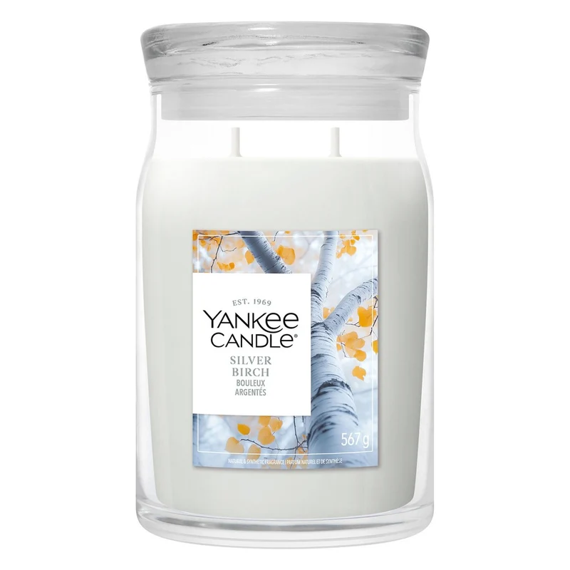 Candela Giara Grande Yankee Candle Signature Silver Birch