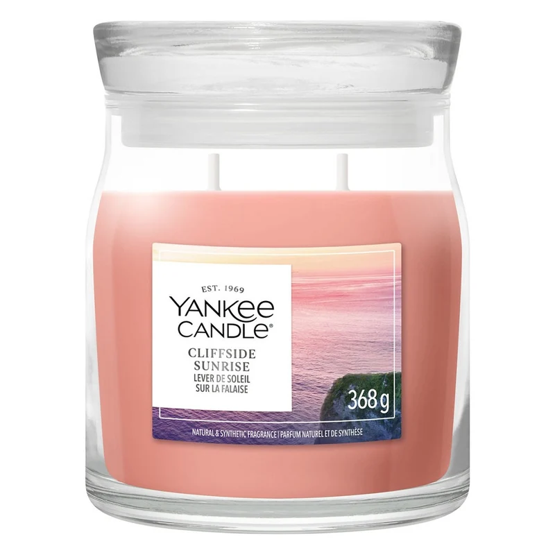 Candela Giara Media Yankee Candle Signature Cliffside Sunrise