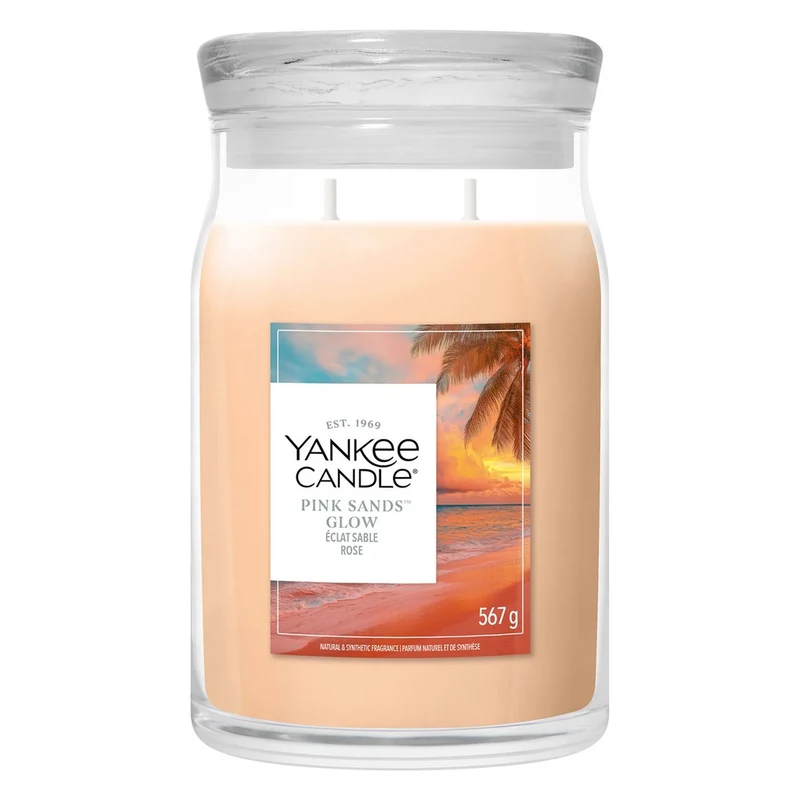 Candela Giara Grande Yankee Candle Signature Pink Sands Glow