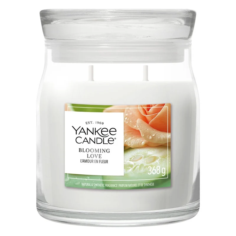 Candela Giara Media Yankee Candle Signature Blooming Love