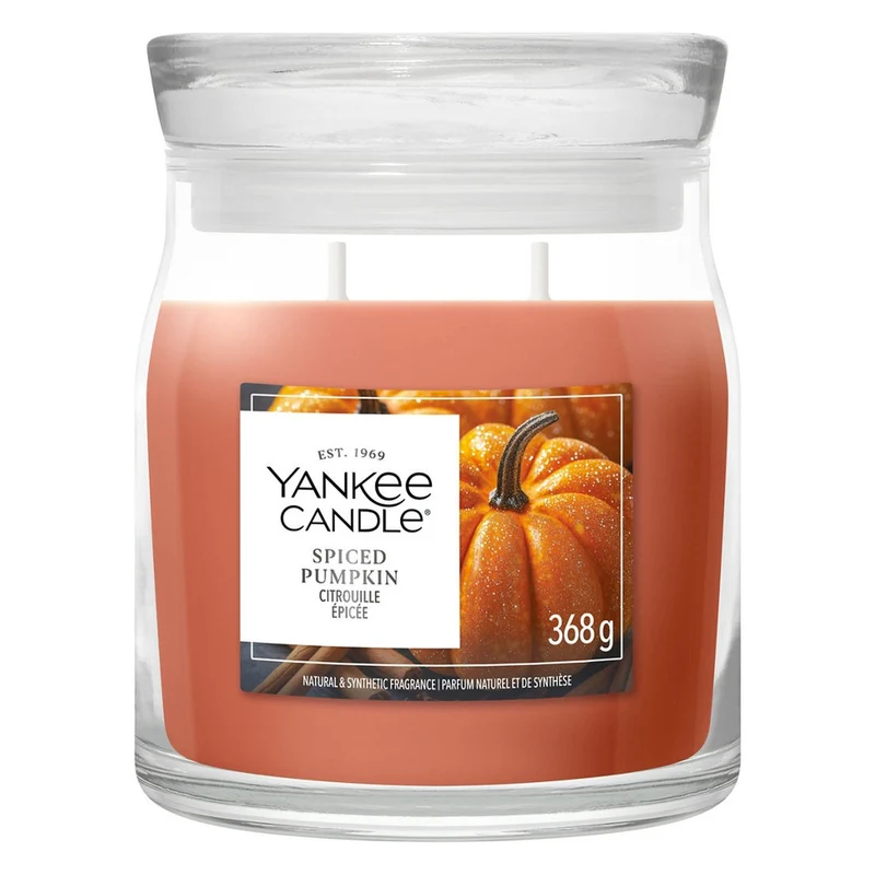 Candela Giara Media Yankee Candle Signature Spiced Pumpkin
