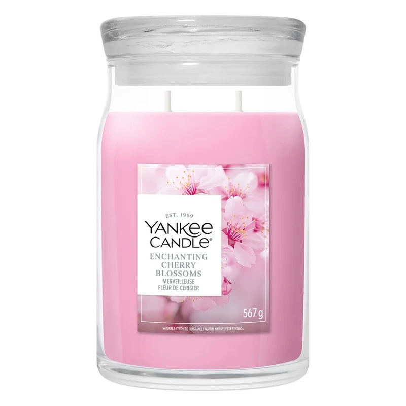 Candela Giara Grande Yankee Candle Signature Enchanting Cherry Blossom