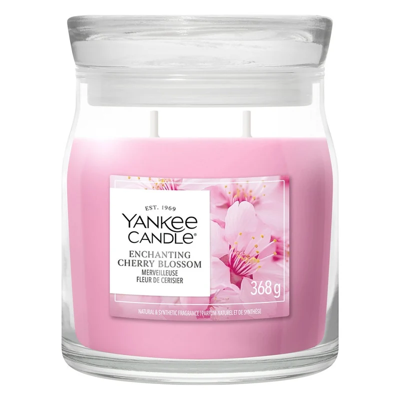 Candela Giara Media Yankee Candle Signature Enchanting Cherry Blossom