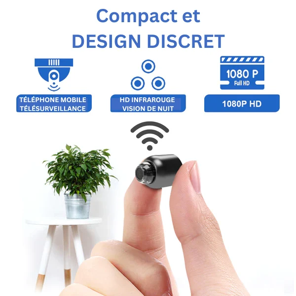 Caméra Full HD pour Surveillance Discrète
