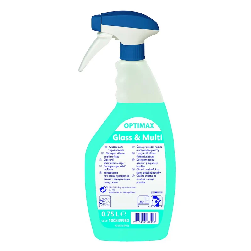 Detergente per vetri e multiuso OPTIMAX Glass & Multi 6X750 ml