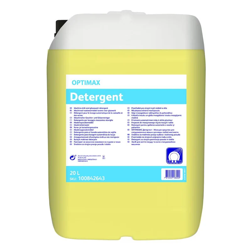 Detergente liquido per lavastoviglie Optimax Detergent 20 litri
