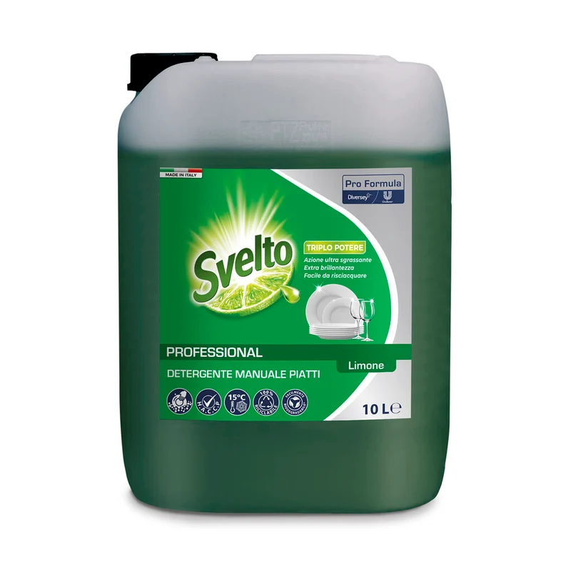 Detergente liquido per stoviglie Svelto Più Limone 10 litri