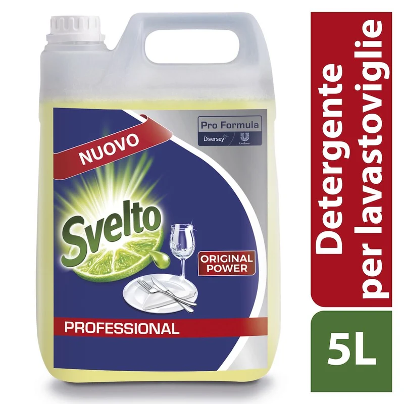 Detergente liquido per lavastoviglie Svelto Original Power 5 litri