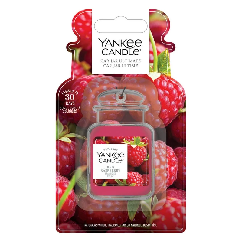 Profumatore per Auto Yankee Candle Car Jar Ultimate Red Raspberry