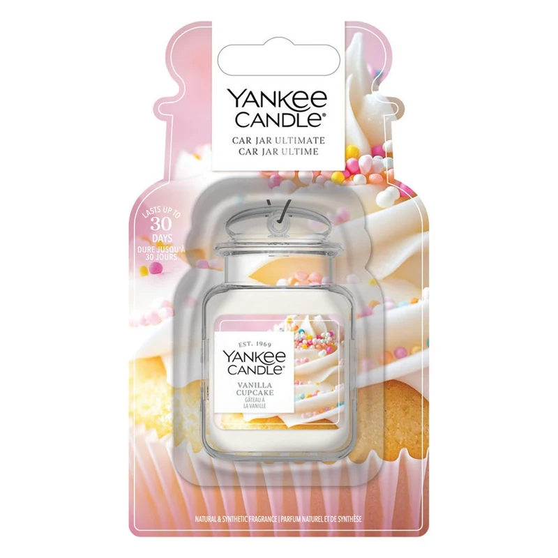 Profumatore per Auto Yankee Candle Car Jar Ultimate Vanilla Cupcake