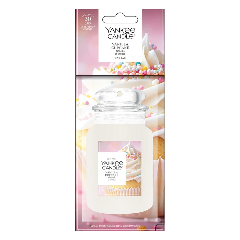 Profumatore per Auto Yankee Candle Car Jar Vanilla Cupcake