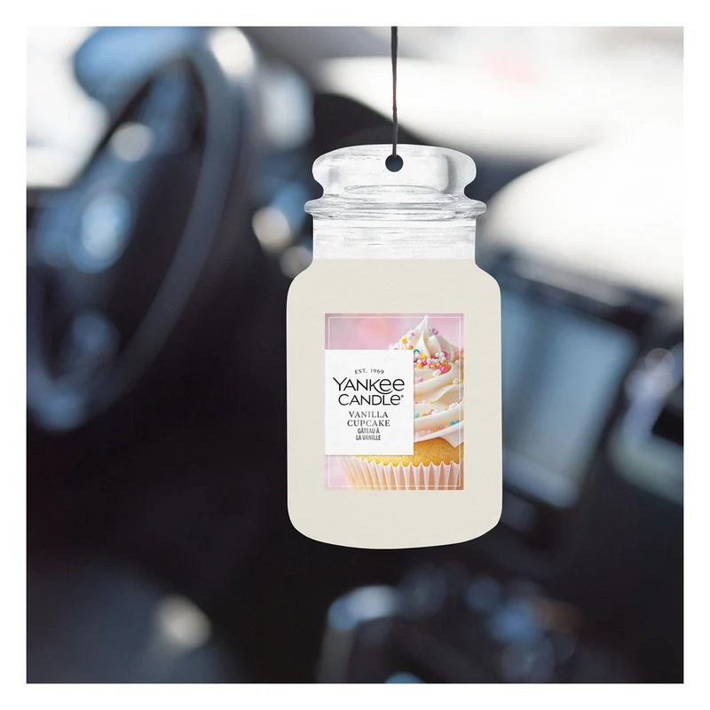Profumatore per Auto Yankee Candle Car Jar Vanilla Cupcake