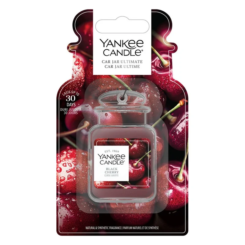 Profumatore per Auto Yankee Candle Car Jar Ultimate Black Cherry