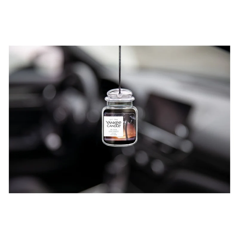 Profumatore per Auto Yankee Candle Car Jar Ultimate Black Coconut