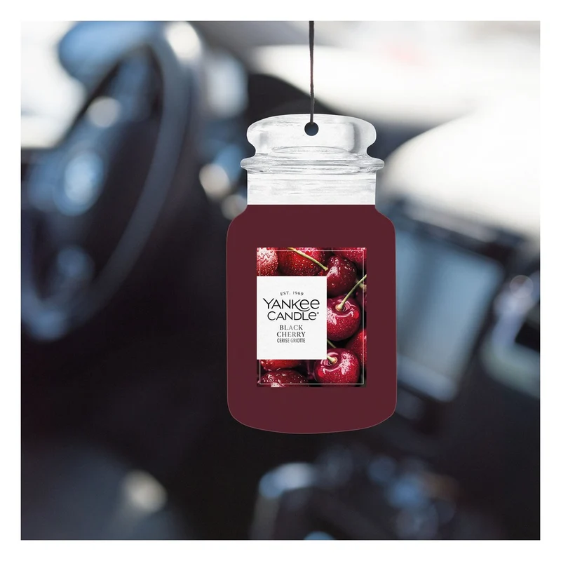 Profumatore per Auto Yankee Candle Car Jar Black Cherry