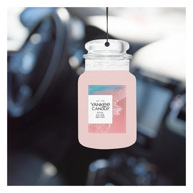 Profumatore per Auto Yankee Candle Car Jar Pink Sands