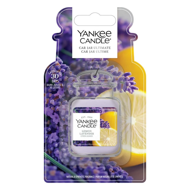 Profumatore per Auto Yankee Candle Car Jar Ultimate Lemon Lavender