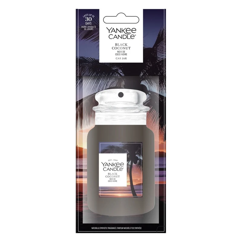 Profumatore per Auto Yankee Candle Car Jar Black Coconut