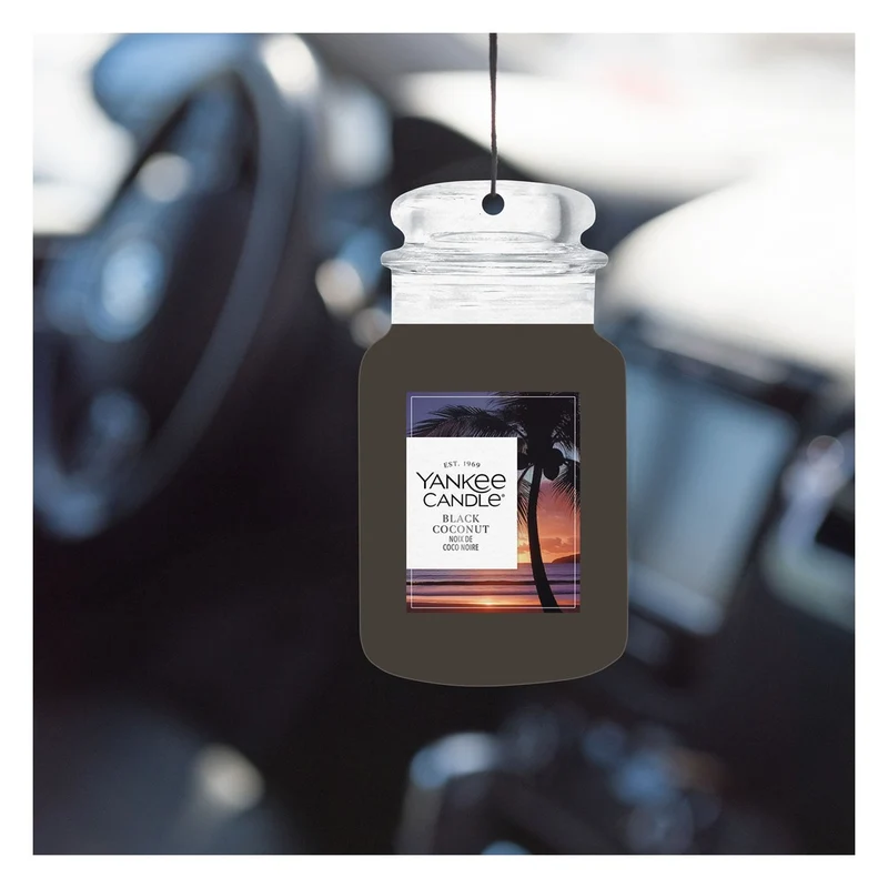 Profumatore per Auto Yankee Candle Car Jar Black Coconut