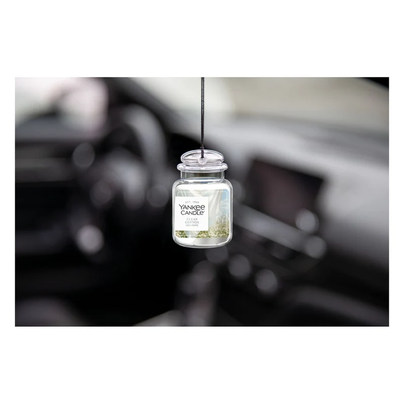 Profumatore per Auto Yankee Candle Car Jar Ultimate Clean Cotton