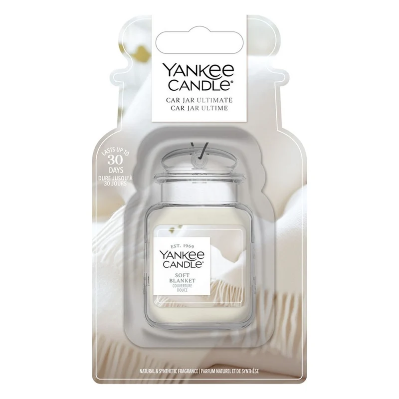 Profumatore per Auto Yankee Candle Car Jar Ultimate Soft Blanket