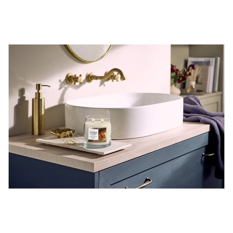 Candela Giara Media Yankee Candle Signature Amber & Sandalwood
