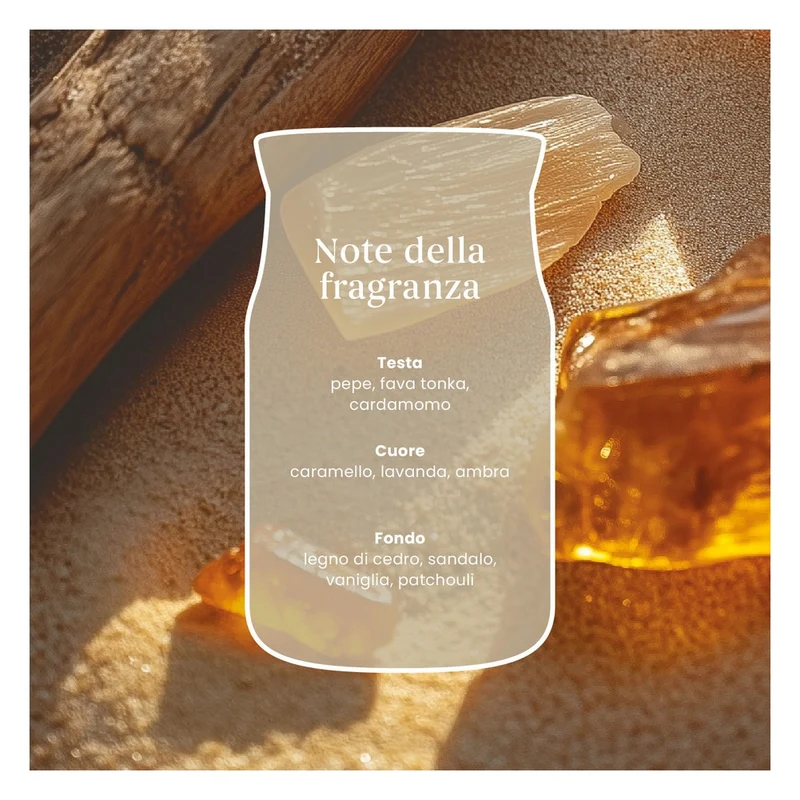 Candela Giara Media Yankee Candle Signature Amber & Sandalwood