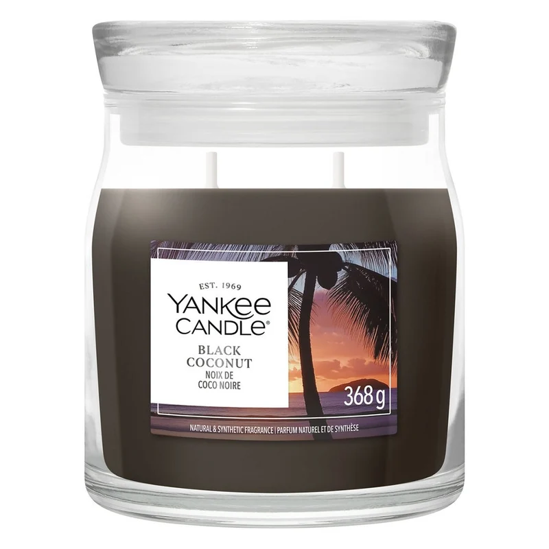 Candela Giara Media Yankee Candle Signature Black Coconut