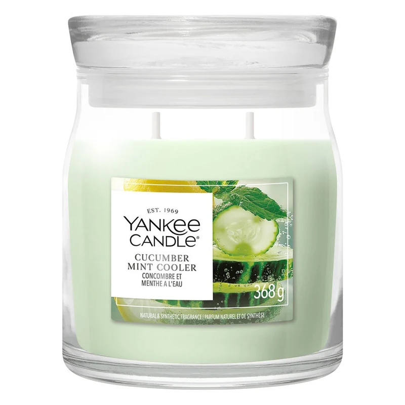 Candela Giara Media Yankee Candle Signature Cucumber Mint Cooler