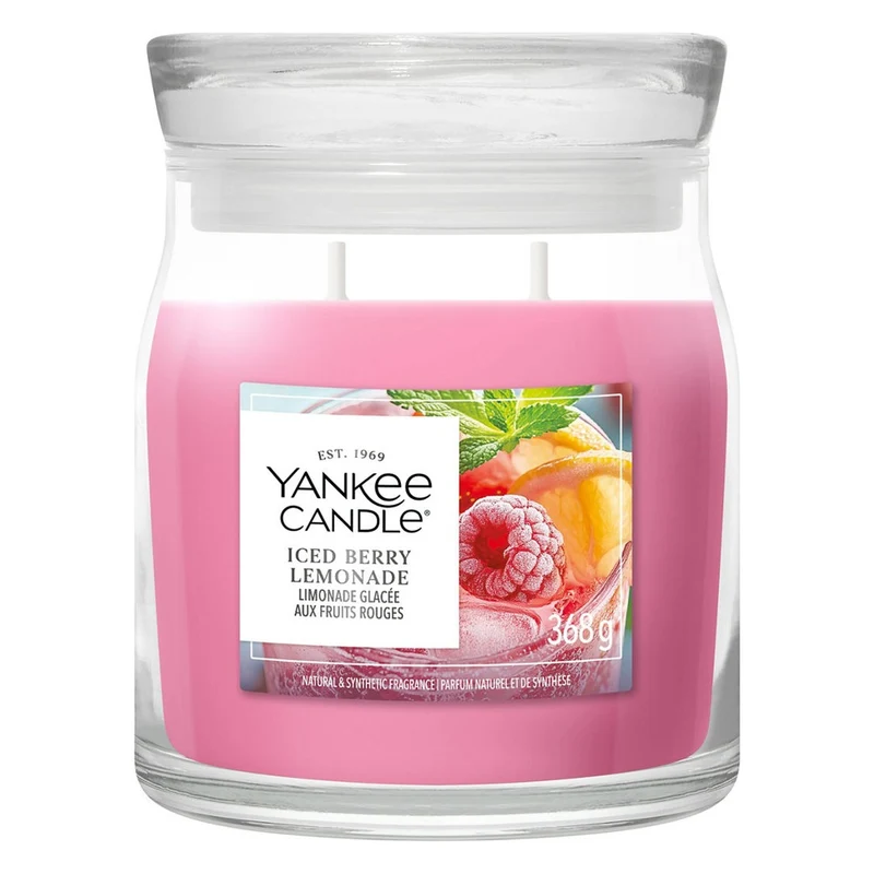Candela Giara Media Yankee Candle Signature Iced Berry Lemonade