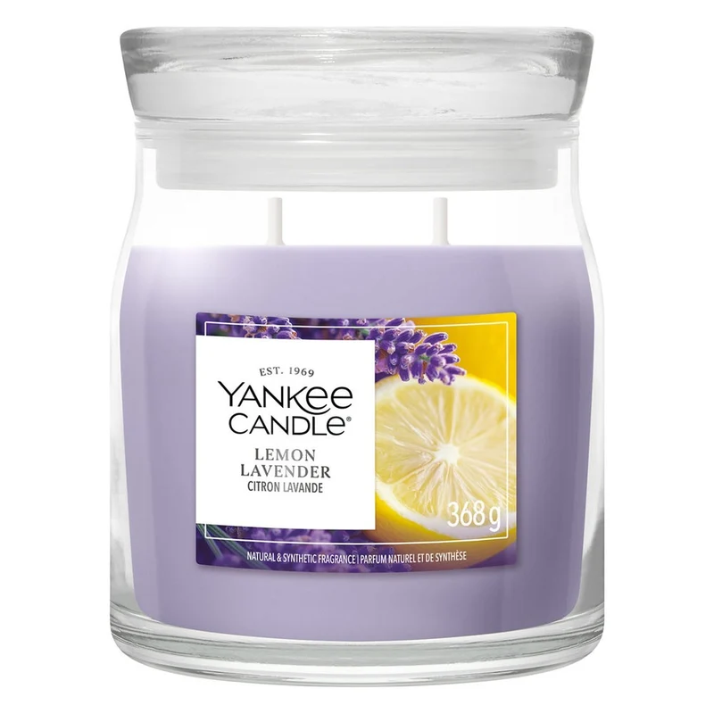 Candela Giara Media Yankee Candle Signature Lemon Lavender