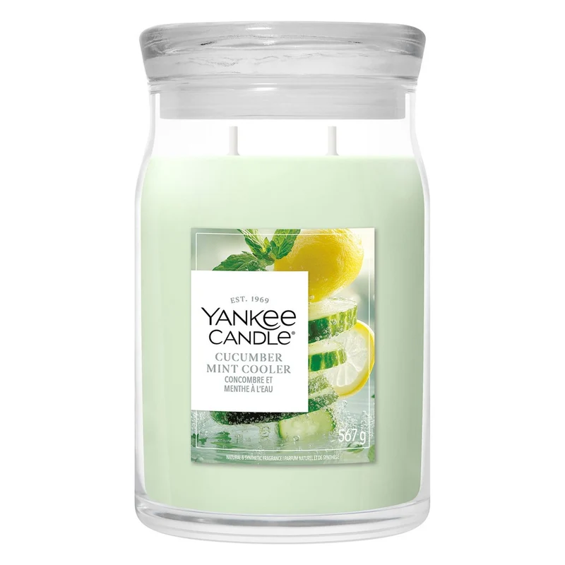 Candela Giara Grande Yankee Candle Signature Cucumber Mint Cooler