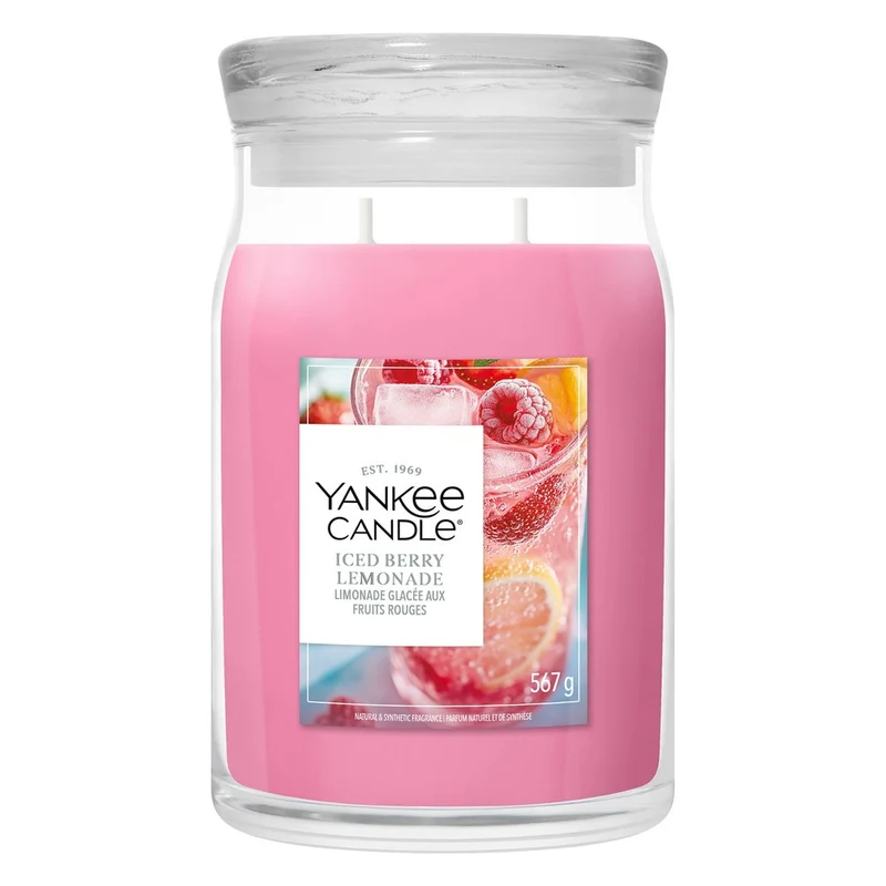 Candela Giara Grande Yankee Candle Signature Iced Berry Lemonade