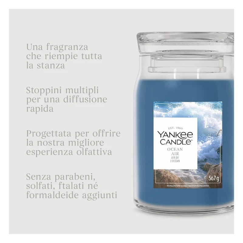 Candela Giara Grande Yankee Candle Signature Ocean Air