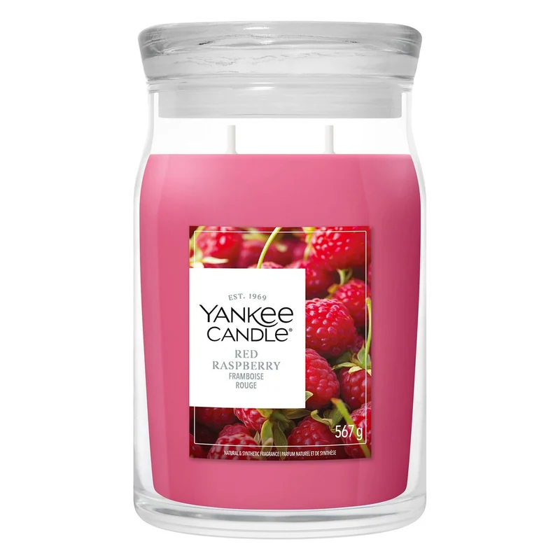 Candela Giara Grande Yankee Candle Signature Red Raspberry