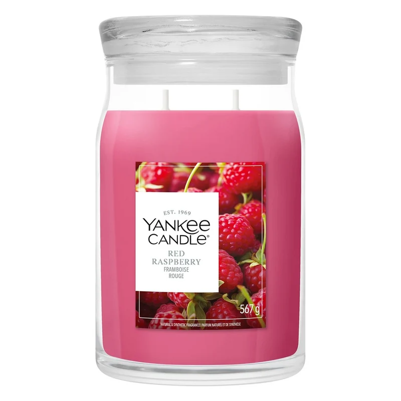 Candela Giara Grande Yankee Candle Signature Red Raspberry