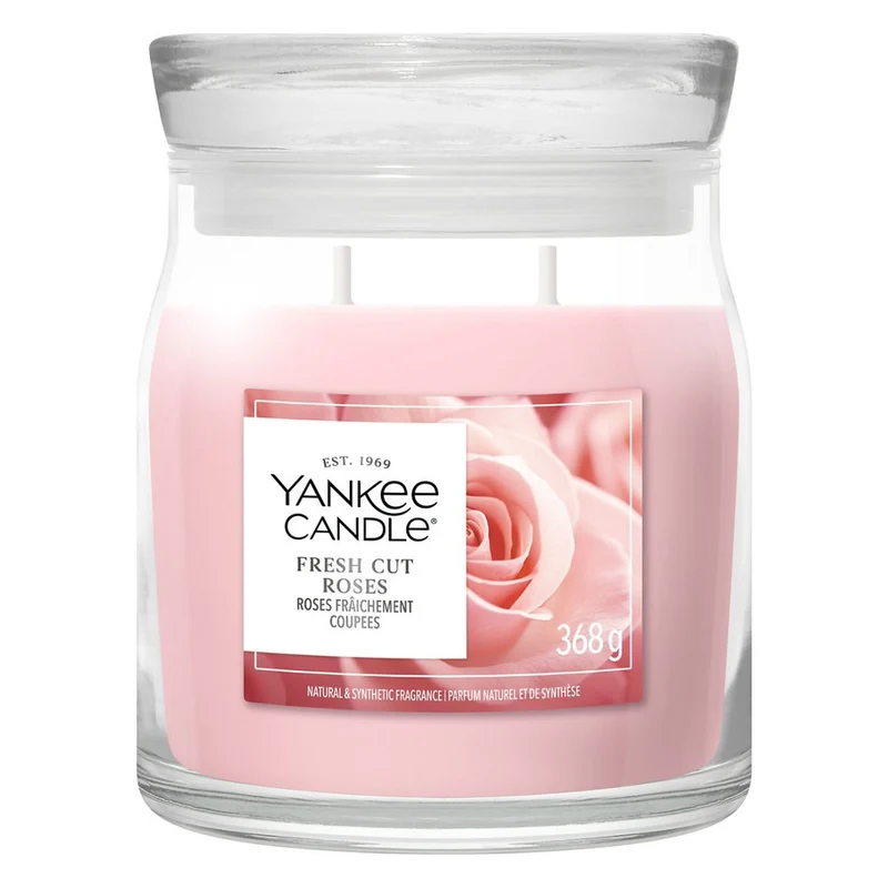 Candela Giara Media Yankee Candle Signature Fresh Cut Roses
