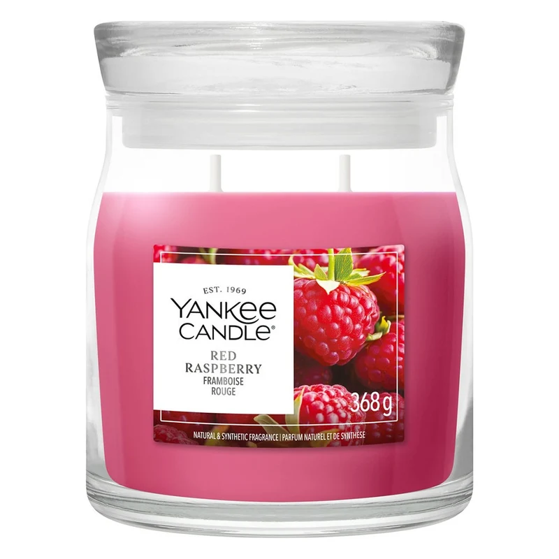 Candela Giara Media Yankee Candle Signature Red Raspberry