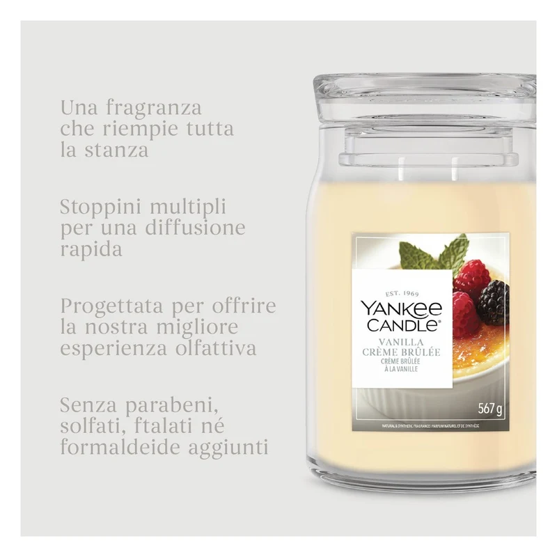 Candela Giara Grande Yankee Candle Signature Vanilla Crème Brûlée
