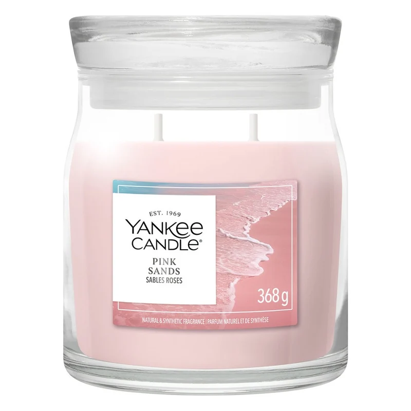 Candela Giara Media Yankee Candle Signature Pink Sands
