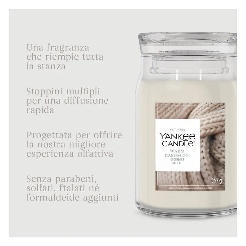 Candela Giara Grande Yankee Candle Signature Warm Cashmere