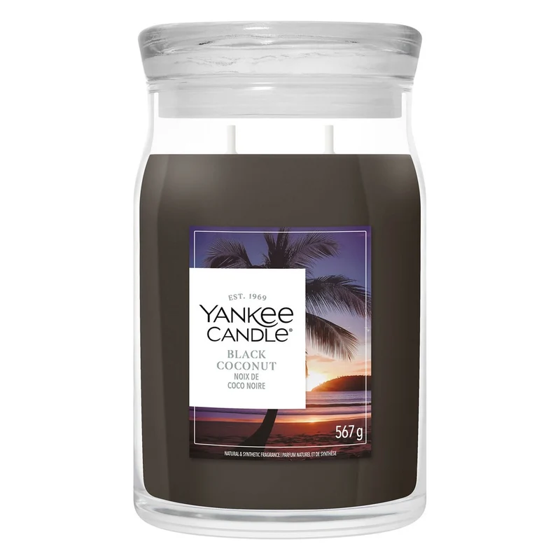 Candela Giara Grande Yankee Candle Signature Black Coconut