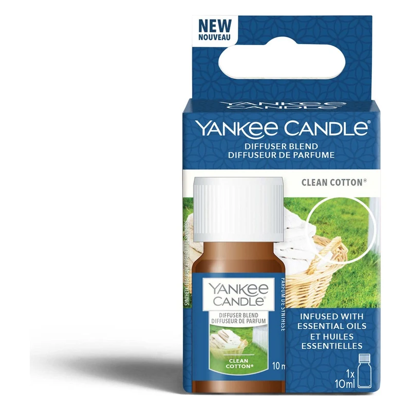 Ricarica per Diffusore ad Ultrasuoni Yankee Candle Clean Cotton