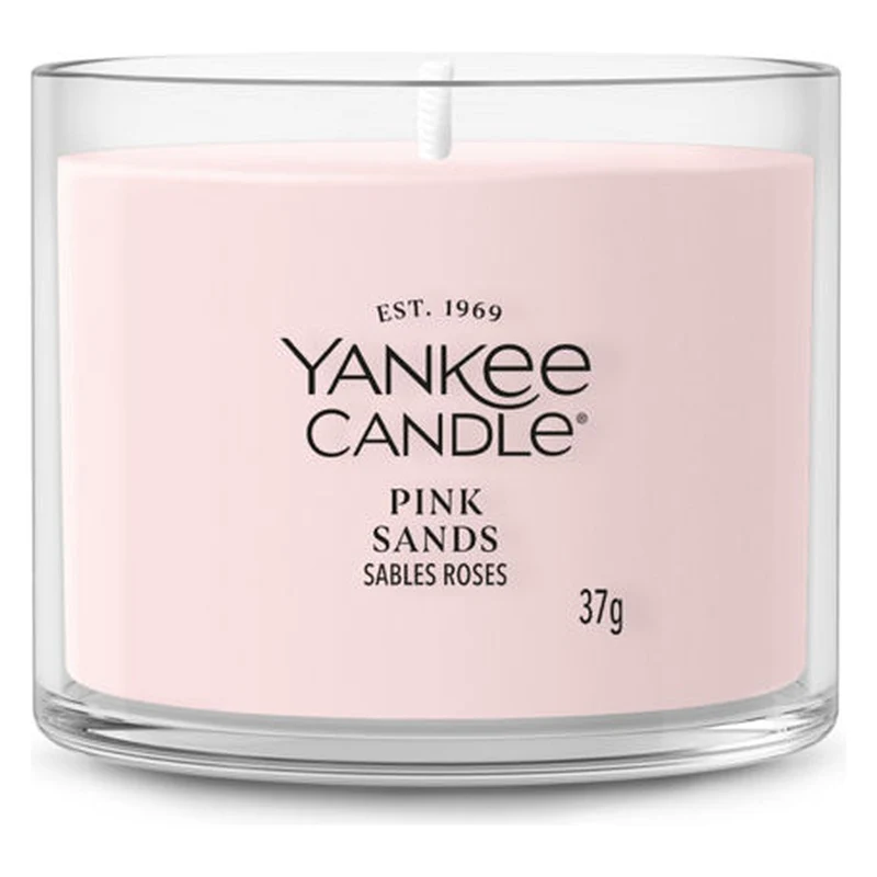 Candela Votiva in Vetro Yankee Candle Signature Pink Sands