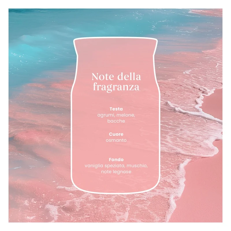 Candela Votiva in Vetro Yankee Candle Signature Pink Sands