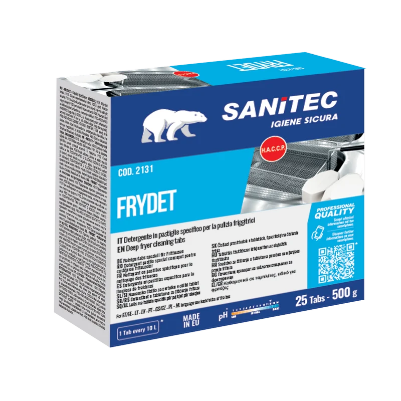 Detergente in pastiglie per friggitrici Sanitec Frydet 25 tabs