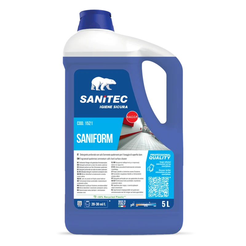 Detergente profumato per superfici dure Sanitec Saniform 5 litri
