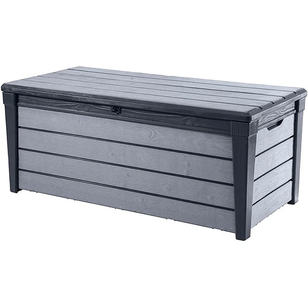 BAULE CONTENITORE DA GIARDINO BRUSHWOOD 455 L ANTRACITE 145 X 60,3 X 69,7 CM