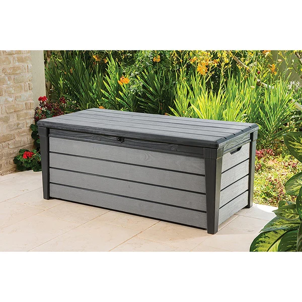 BAULE CONTENITORE DA GIARDINO BRUSHWOOD 455 L ANTRACITE 145 X 60,3 X 69,7 CM