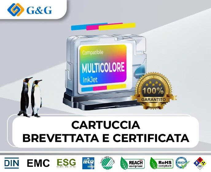 INK G&G CAN CL-576XL CMY 13.5ML RIGENERATO INK LEVEL